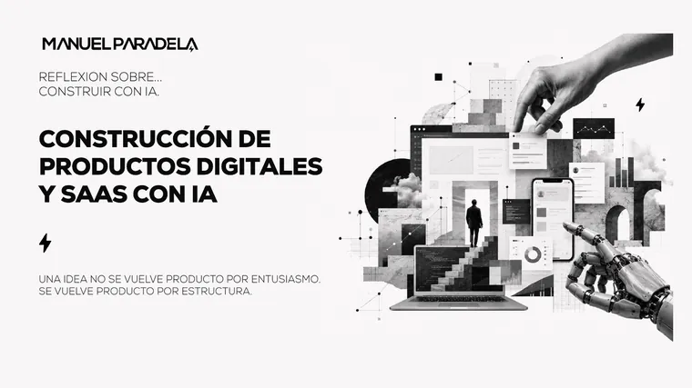 Portada de Construcción de productos digitales y SaaS con IA